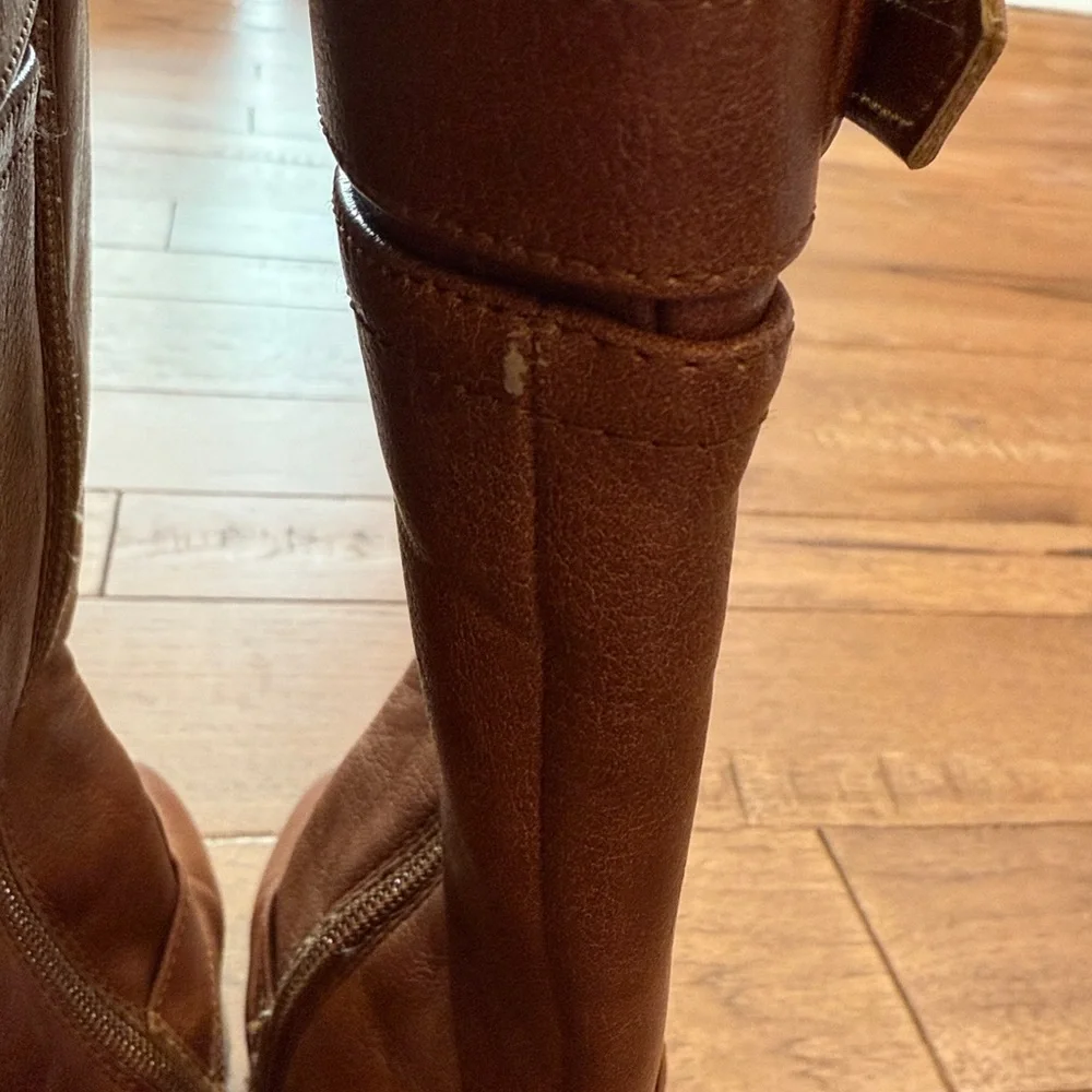 SO Girls Camilaa Riding Boots - Cognac - Size 1 Med